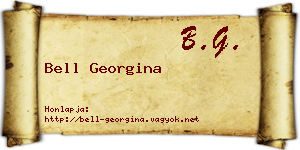 Bell Georgina névjegykártya