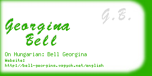 georgina bell business card